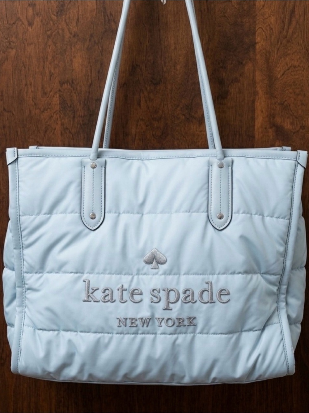 Kate Spade “Rehab” Large blue grey bag